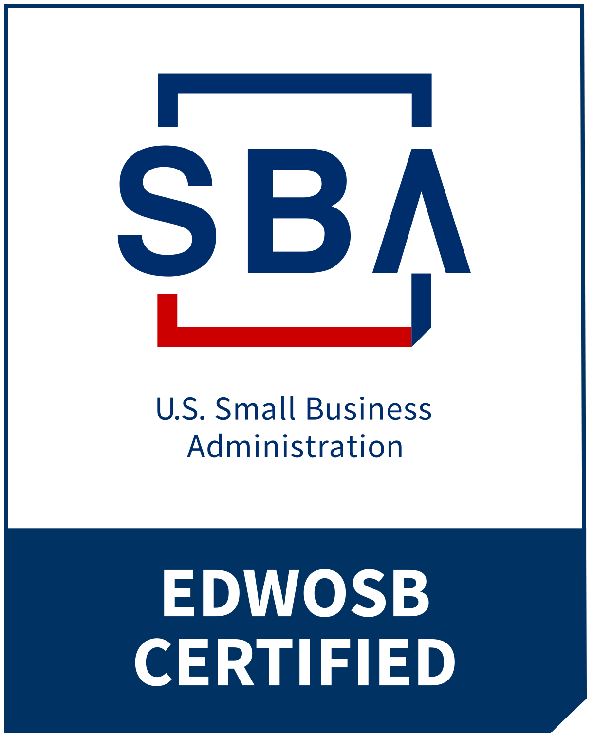 SBA-certified Economically Disadvantaged Woman-Owned Small Business (EDWOSB)
