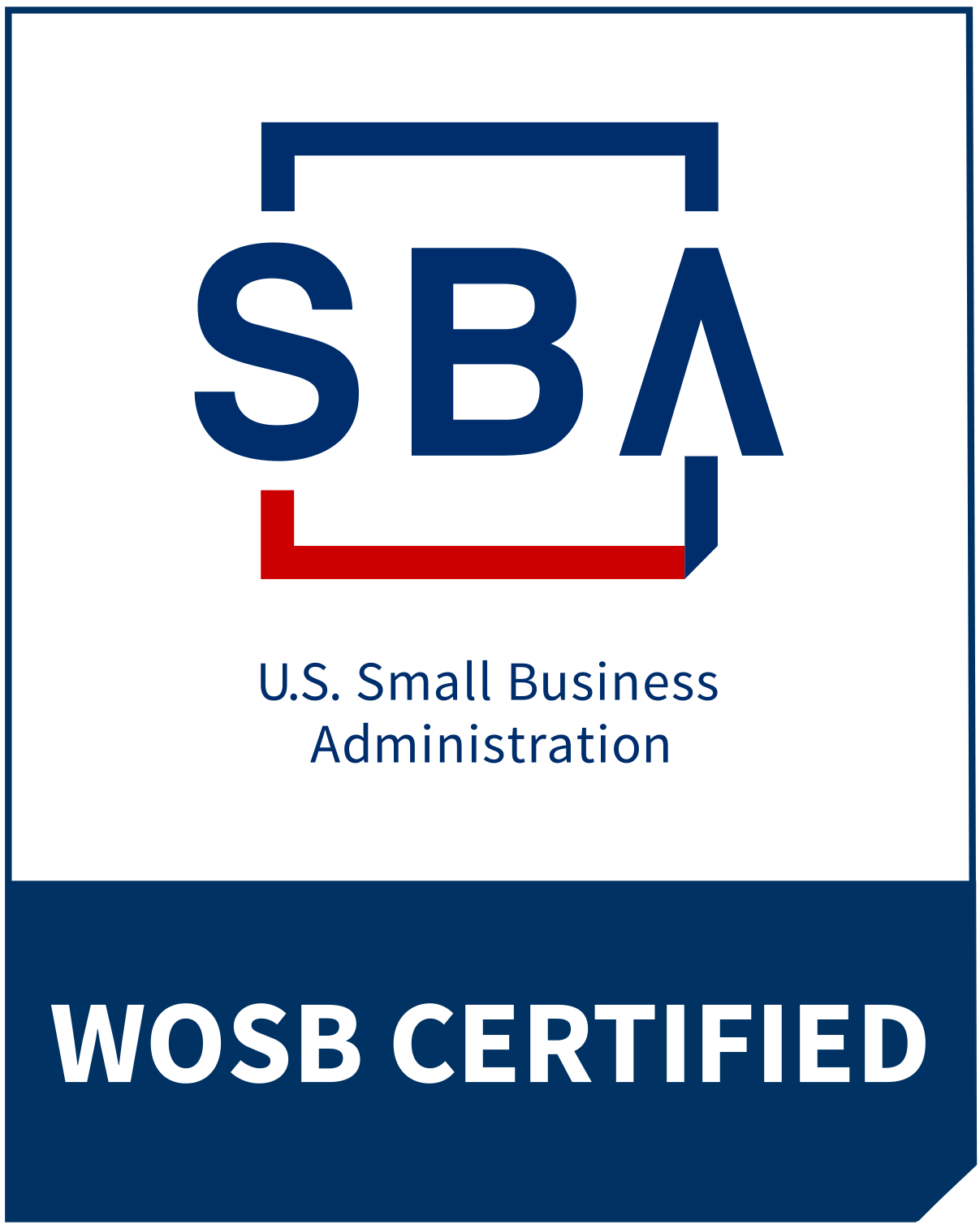 SBA-certified Woman-Owned Small Business (WOSB)