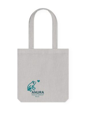 Eco-Friendly Woven Tote Bag with Frog Design